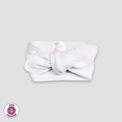 Baby Headband - White - 100% Polyester - The Laughing Giraffe®