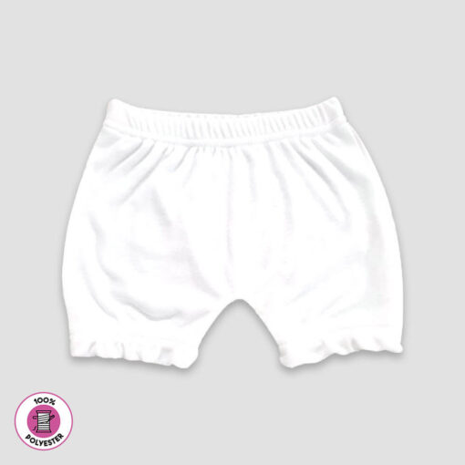 Baby Bloomers Diaper Covers – White – 100% Polyester - LG4980W - The Laughing Giraffe®