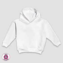 Toddler & Kids Fleece Hoodie Sweatshirt – White – 100% Polyester - LG5529W - The Laughing Giraffe®