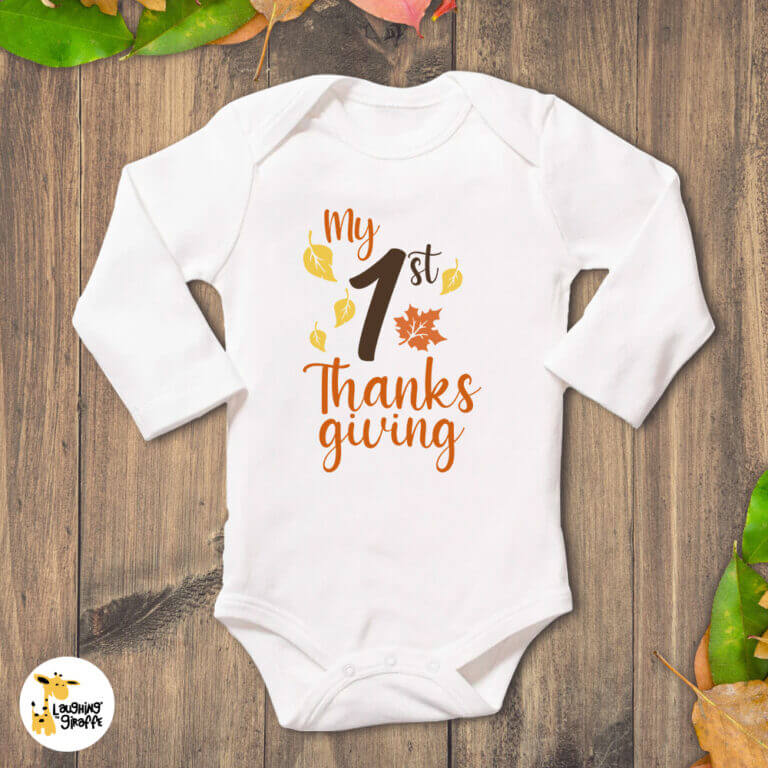 My First Thanksgiving Baby Onesie