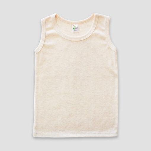 Toddler & Kids Tank Tops – Oatmeal – Polyester Cotton Blend - LG3956O - The Laughing Giraffe®