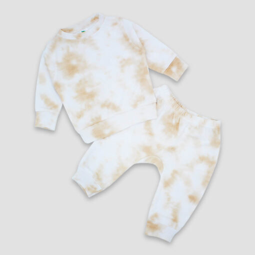 Baby Sweatsuit Latte - Polyester Cotton Blend - LGS3699LT - The Laughing Giraffe®