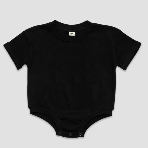 Blank Baby Bubble Rompers - Black - Wholesale Kids Blanks